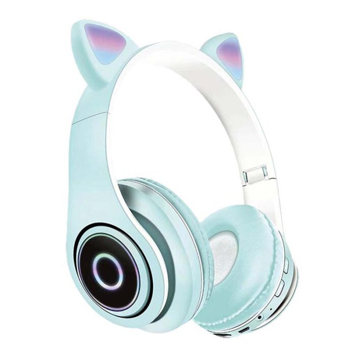 cat ear headset P39M blue