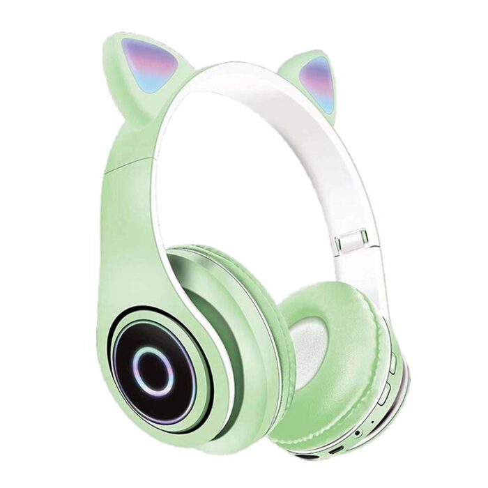 cat ear headset P39M green