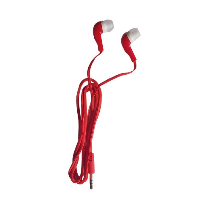 lan earphone red